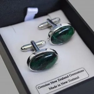 Genuine NZ Greenstone Cufflinks