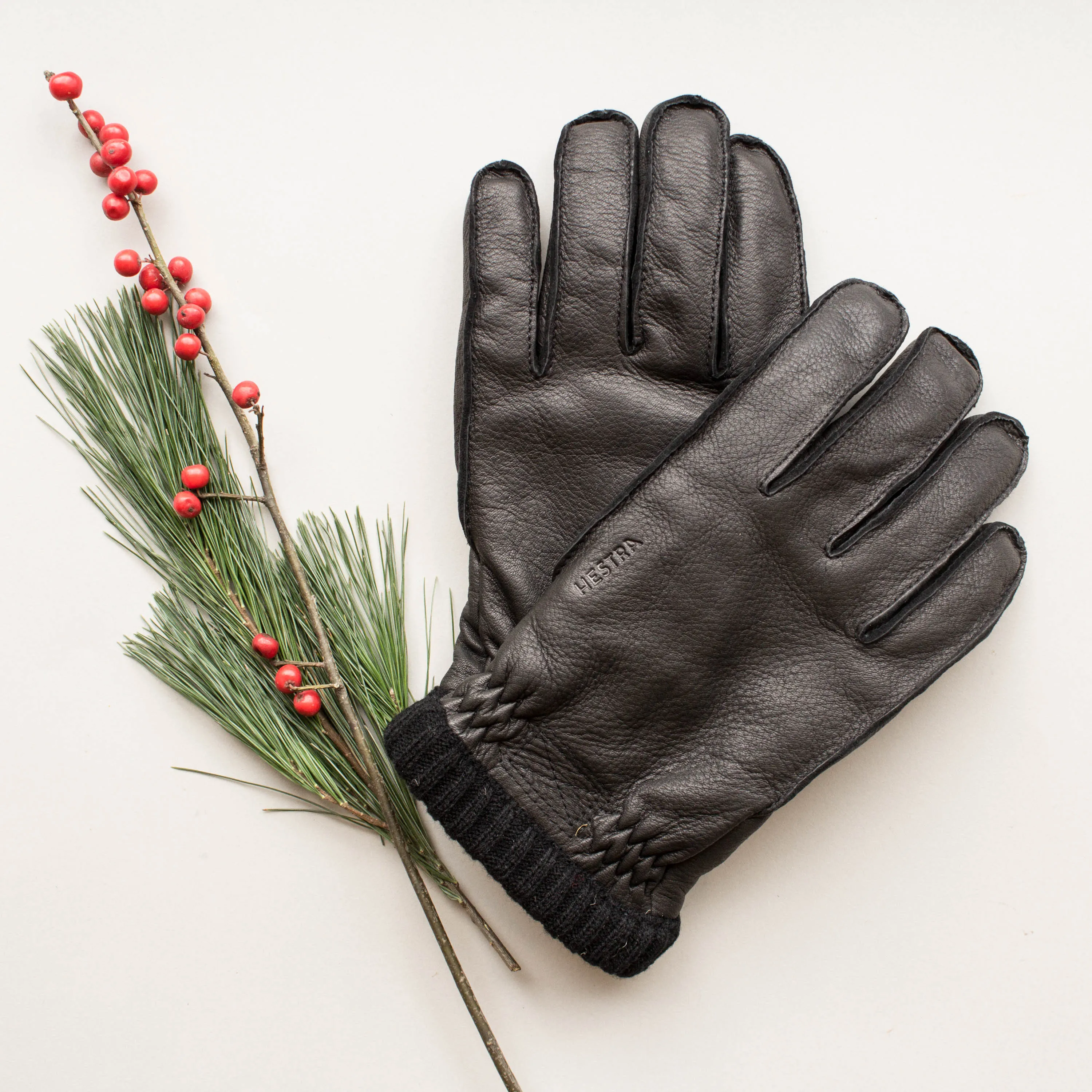 Gloves Deerskin Primaloft - BLACK