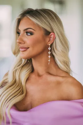 Gradual Crystal Drop Earrings