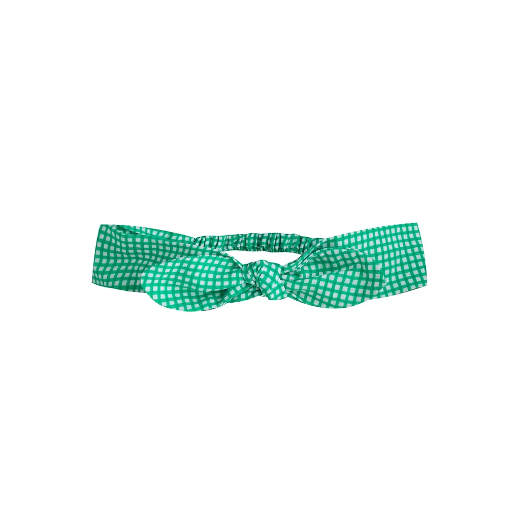 Hair Band Bow Mini Check