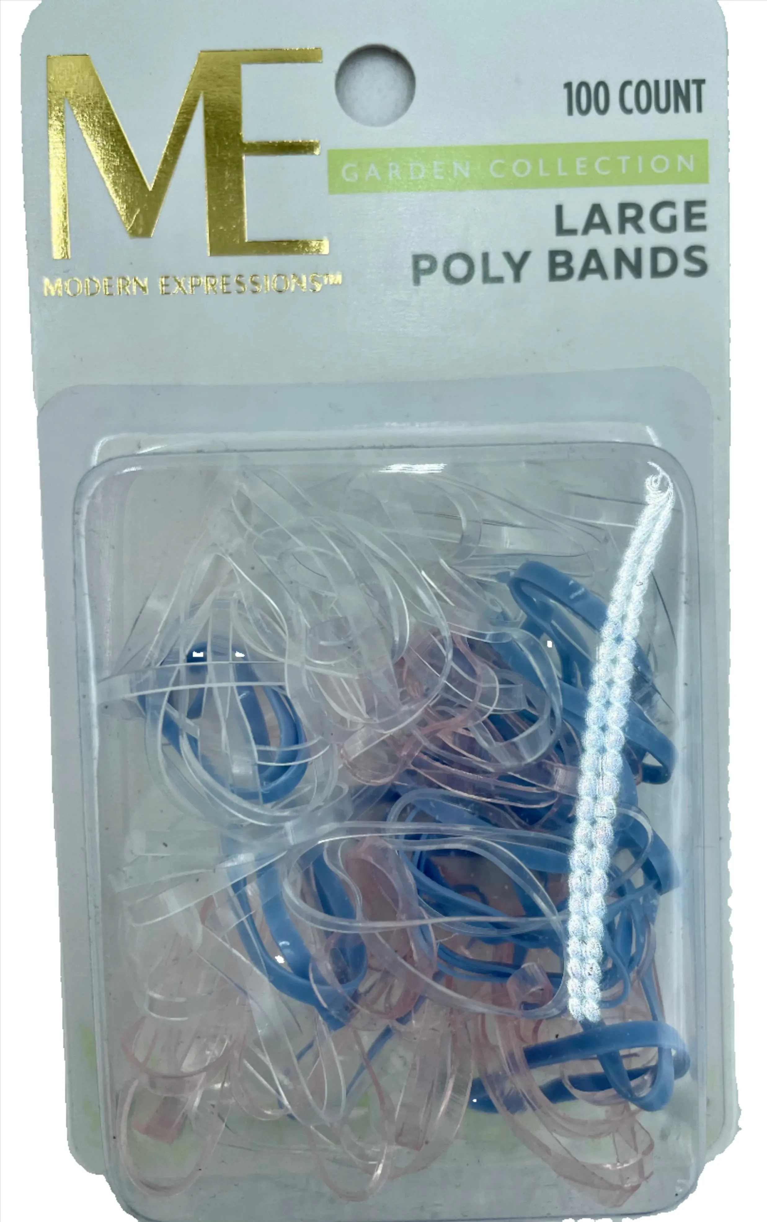 Hair Poly/Rubber Bands, Modern Expressions, 100  per package.