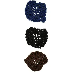 Hamag Crocheted Ribbon Hair Bun Net