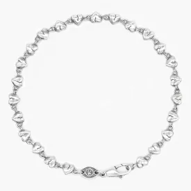 Heartbreak Sterling Silver Chain Bracelet