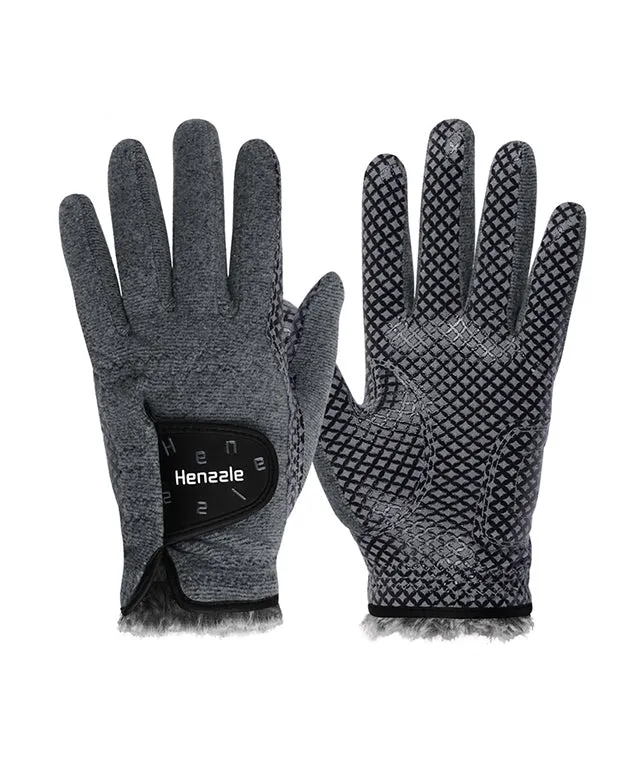 Henzzle Winter Golf Glove For Men (Both Hands) - Gray