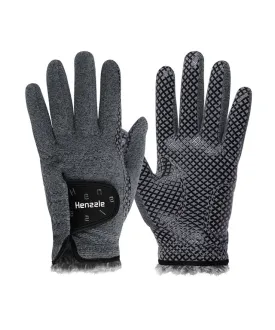 Henzzle Winter Golf Glove For Men (Both Hands) - Gray