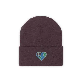 I heart peace- Knit Beanie