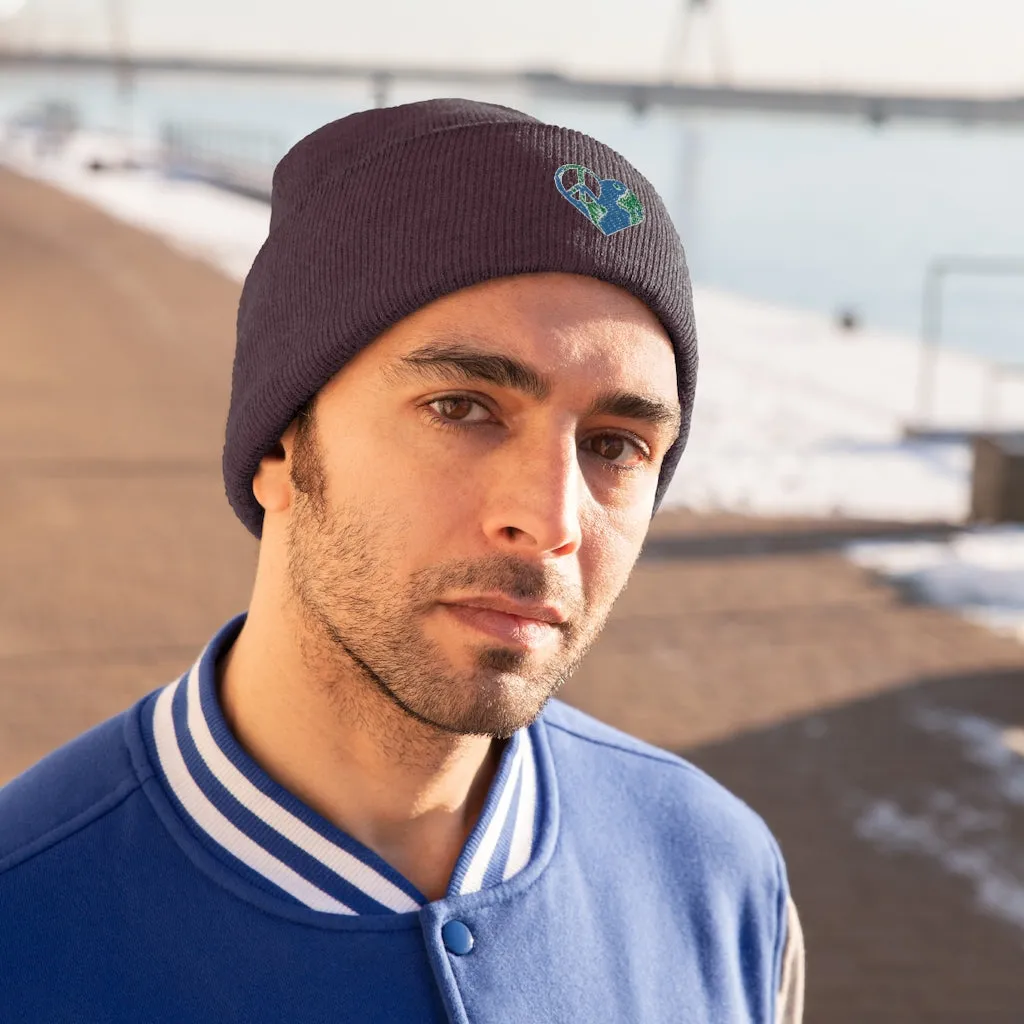 I heart peace- Knit Beanie