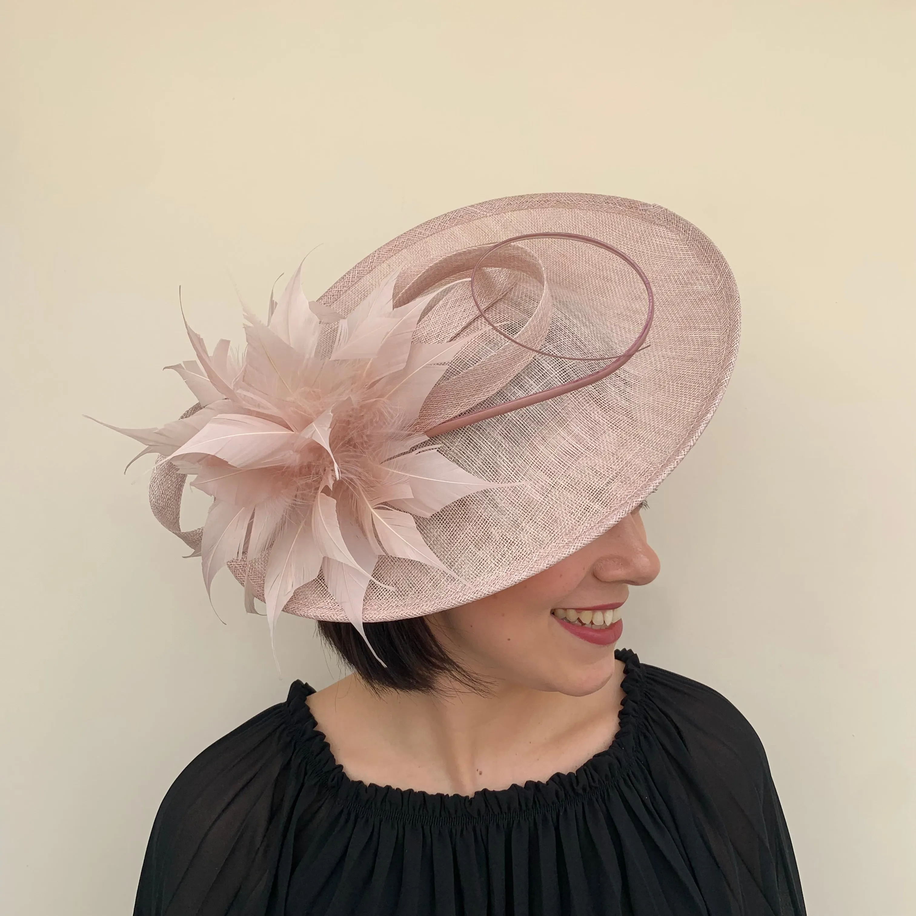 J Bees JB23/306 Fascinator On Headband In Pinks