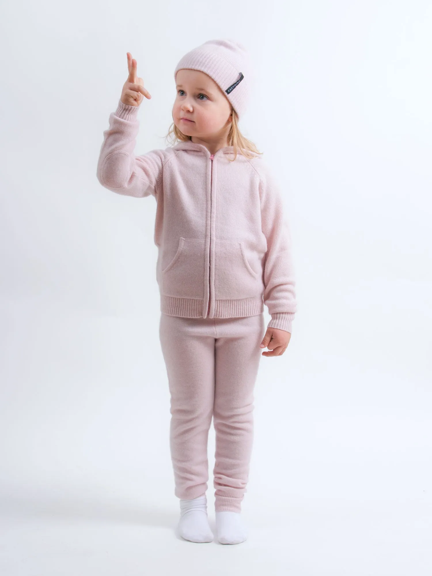 Kids cashmere beanie "Mio" - grey