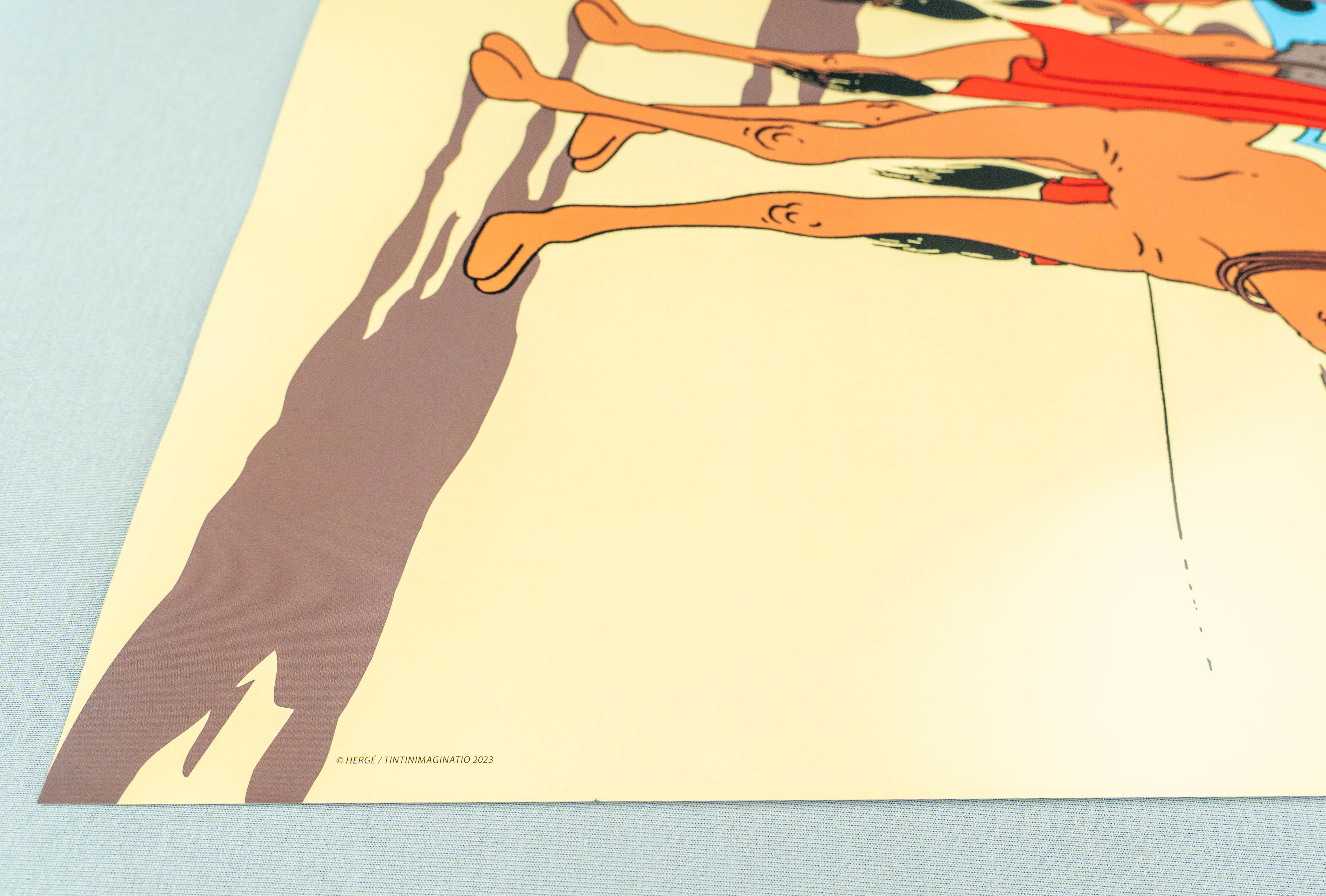 Le Crabe Aux Pinces D'or: Large Tintin Title Cover Poster by Moulinsart 50x70cm