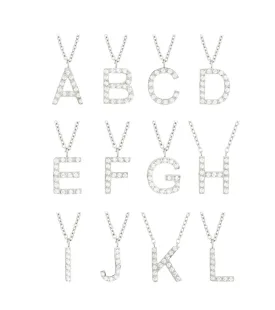 Letter Necklace Steel