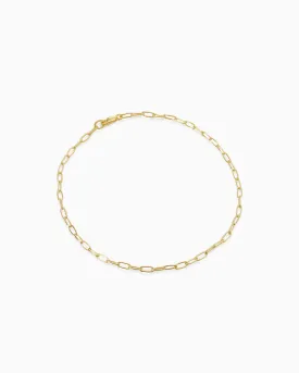 Long Link Necklace | Gold