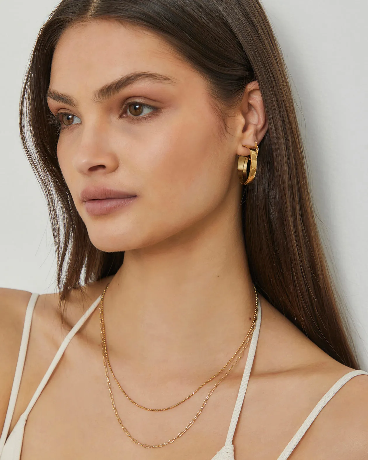 Long Link Necklace | Gold