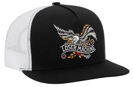 LOSER MACHINE - GLORY HAT - BLACK/WHITE