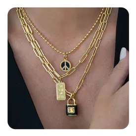 Love Lock Gold and Black