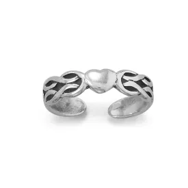Lovely Celtic Heart Toe Ring