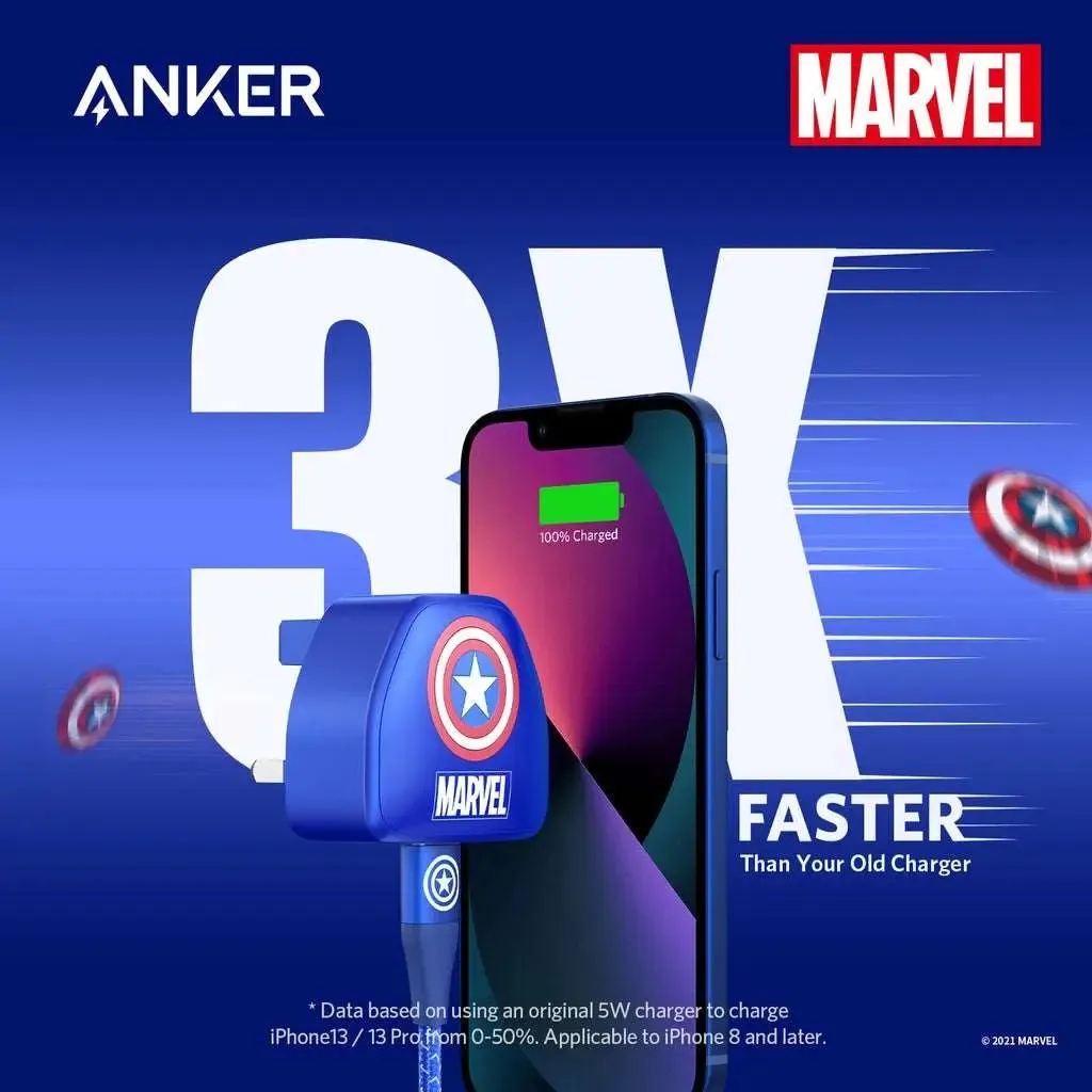 [MARVEL] Anker Charger 511 PowerPort III Nano 20W USB C Charger A2633
