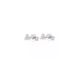 Mini 3 Stones Cluster Studs