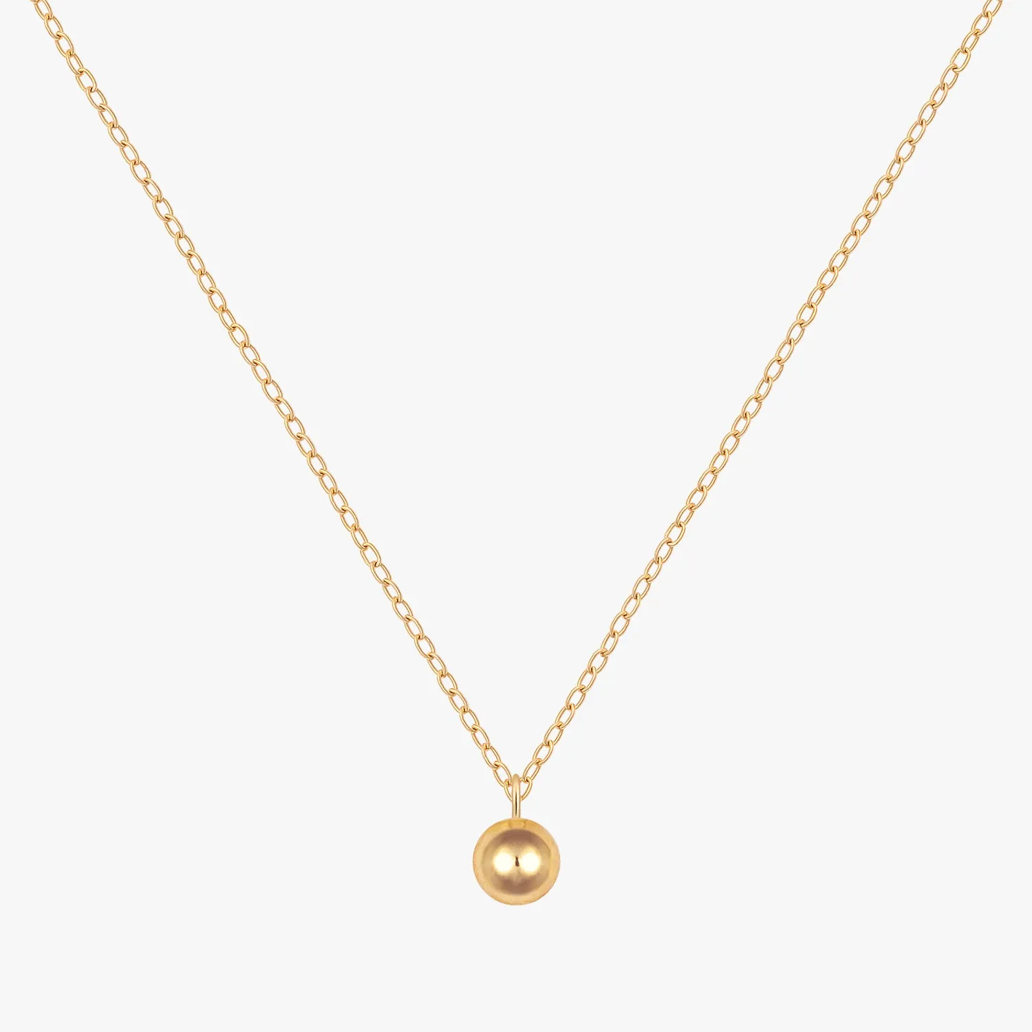 Minimalist Ball Pendant Necklace