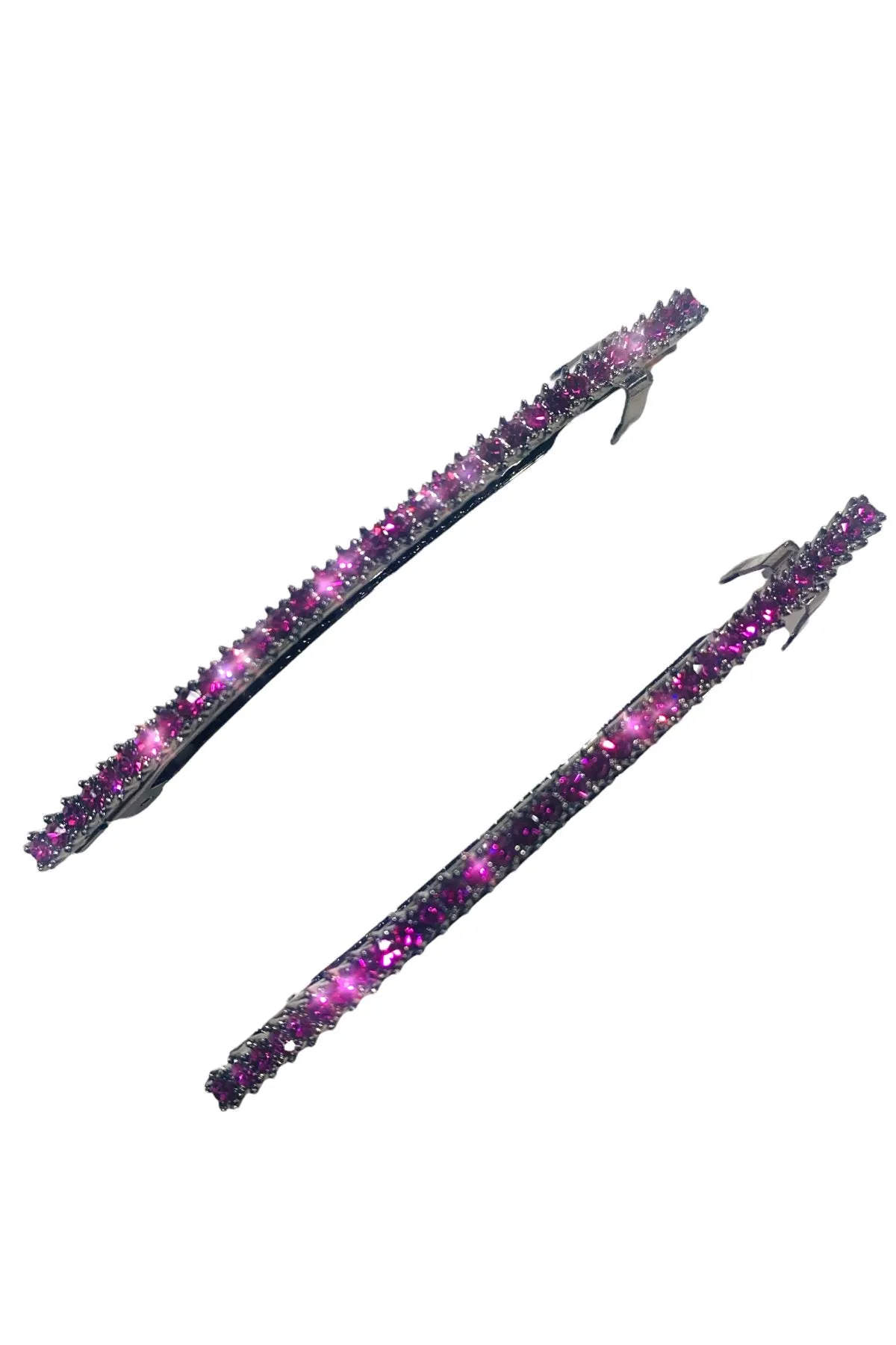 Mist rhinestone hair barrettes