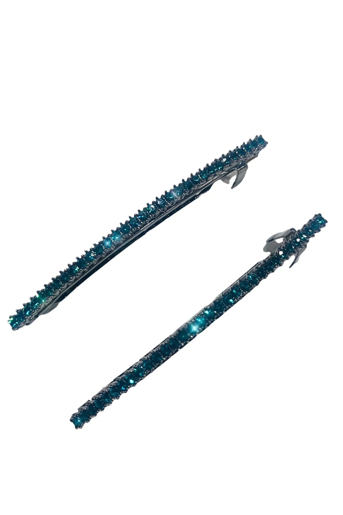 Mist rhinestone hair barrettes