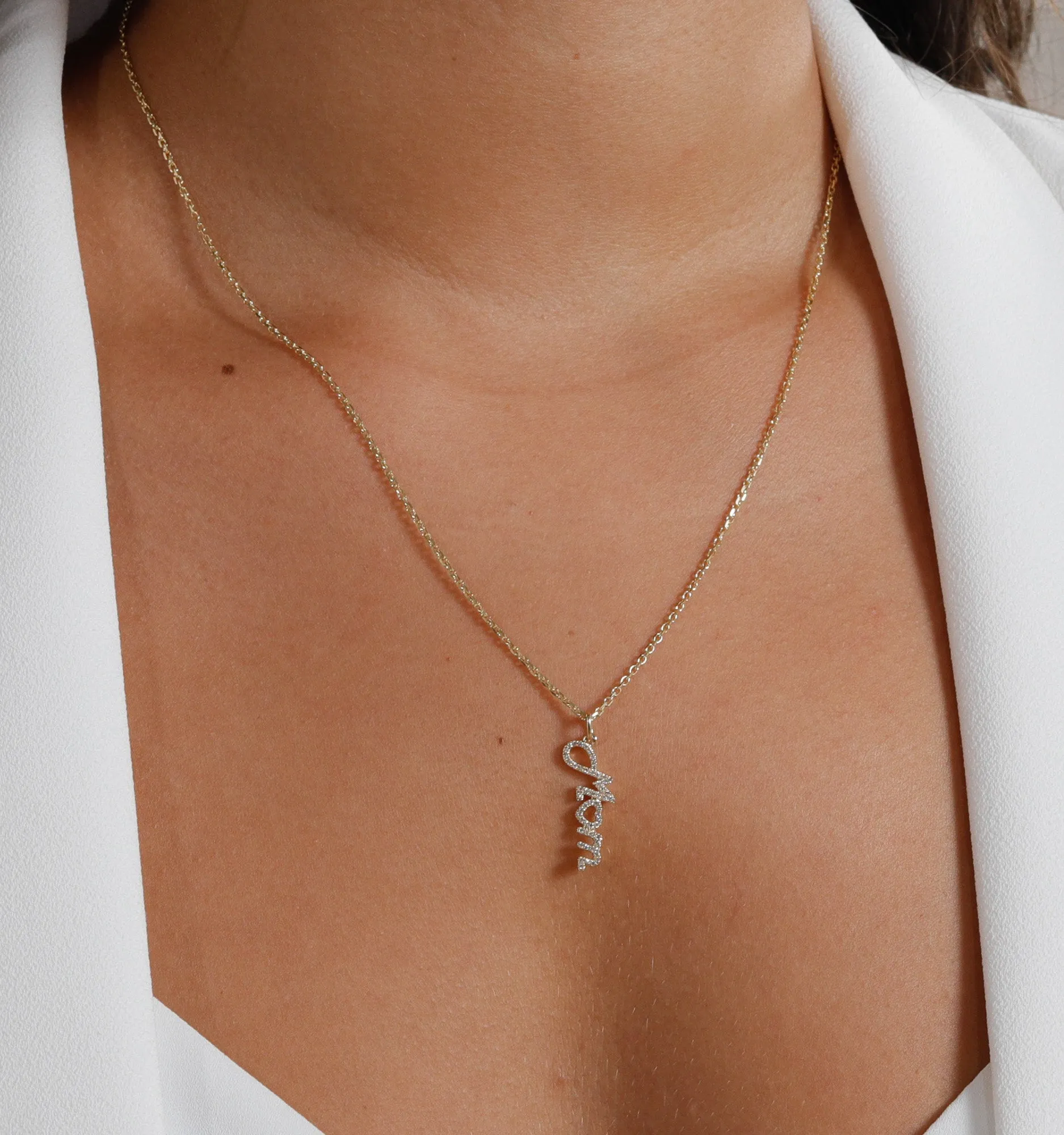 MOM Diamond Necklace