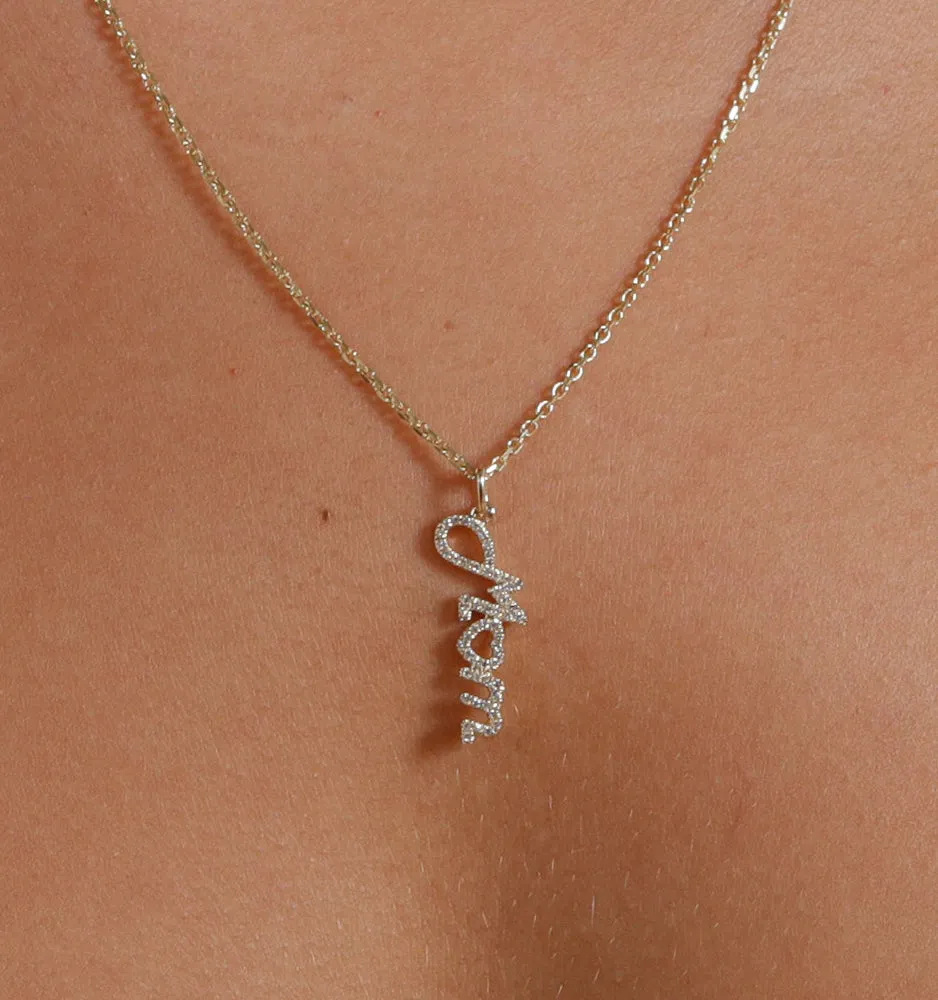 MOM Diamond Necklace