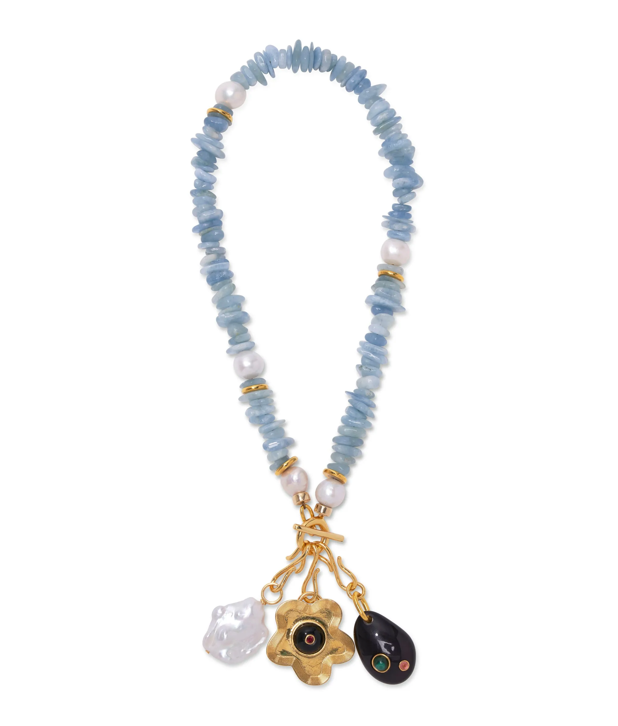 Nana Pendant in Black Daisy
