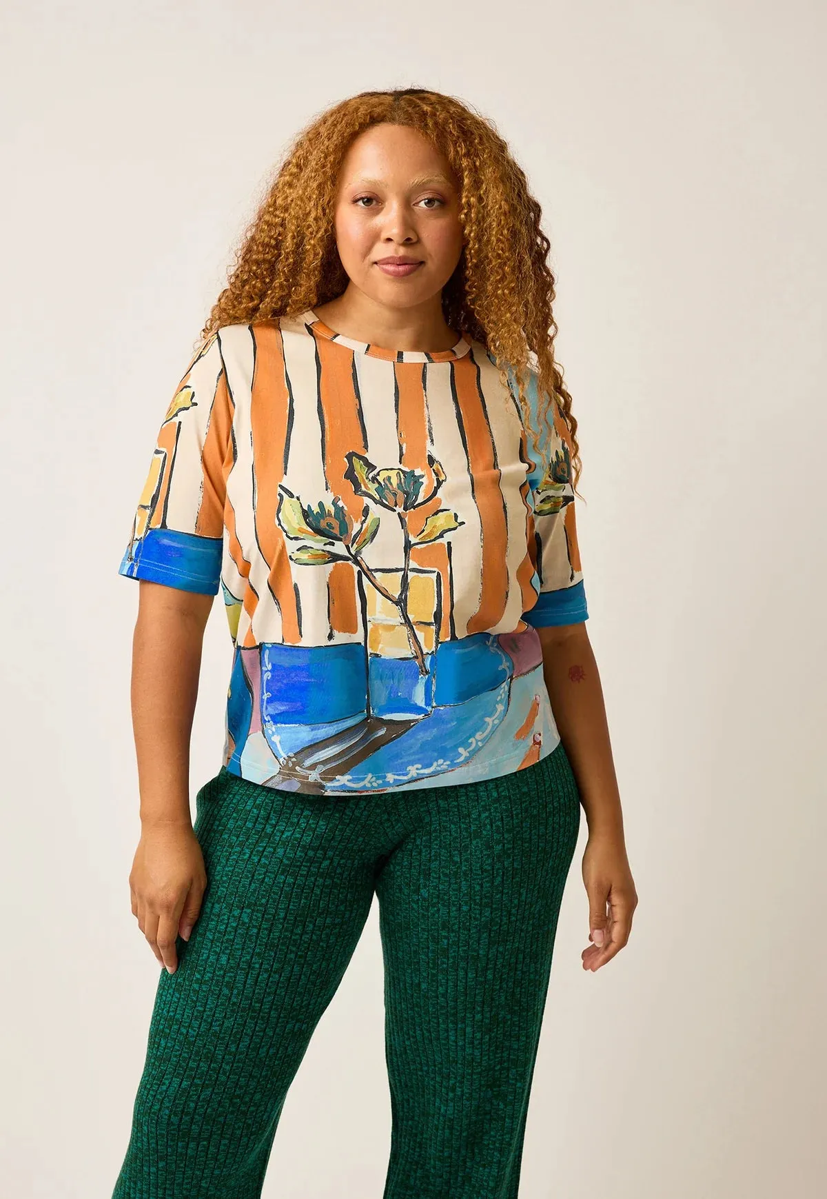 NANCYBIRD -  GRACE TEE - FLORAL HARMONY