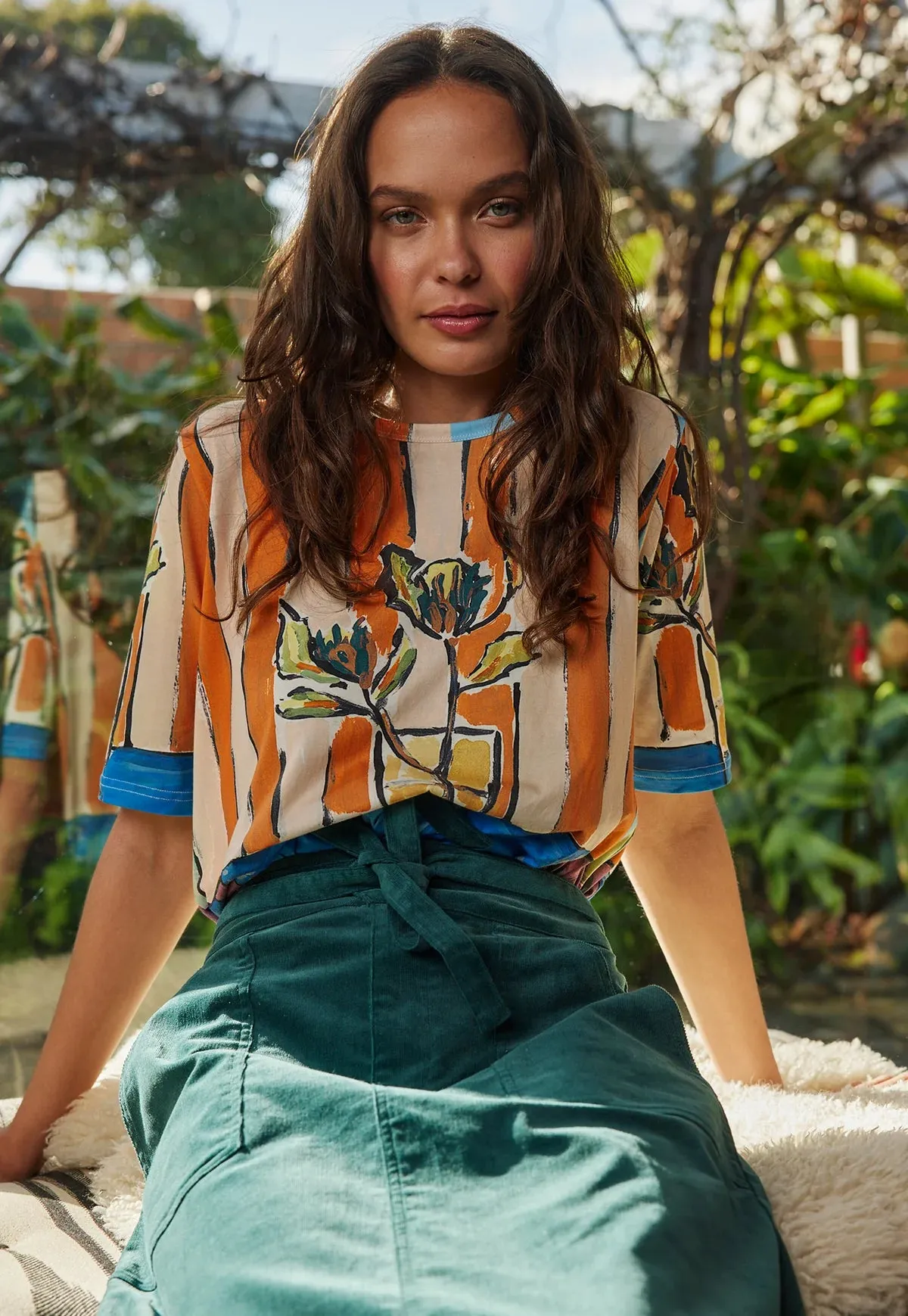NANCYBIRD -  GRACE TEE - FLORAL HARMONY