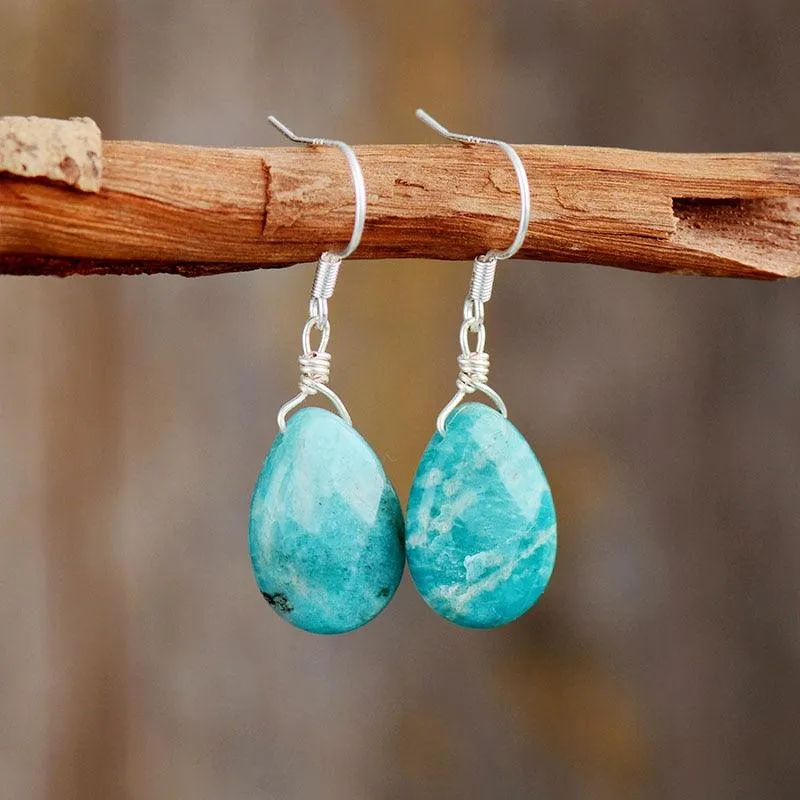Nandhu Amazonite Drop Earrings