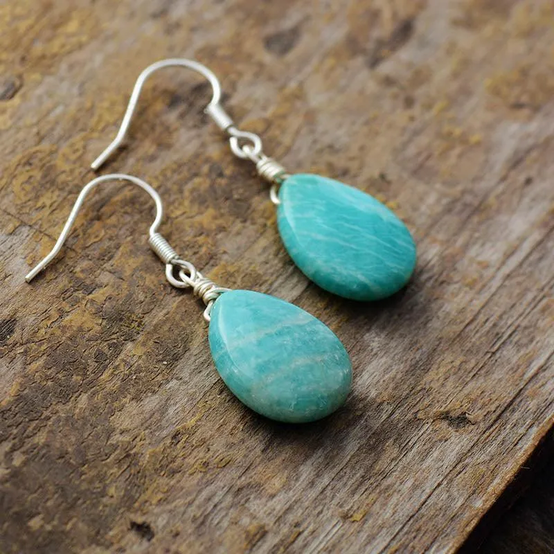 Nandhu Amazonite Drop Earrings