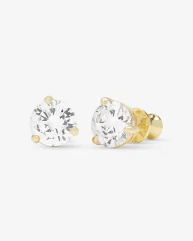 Not Your Basic Studs - Gold/White