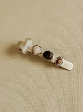 Seashell Hair Barrette No. 15 - Elegant OZMA x La ma r Sea-inspired Hair Accessory