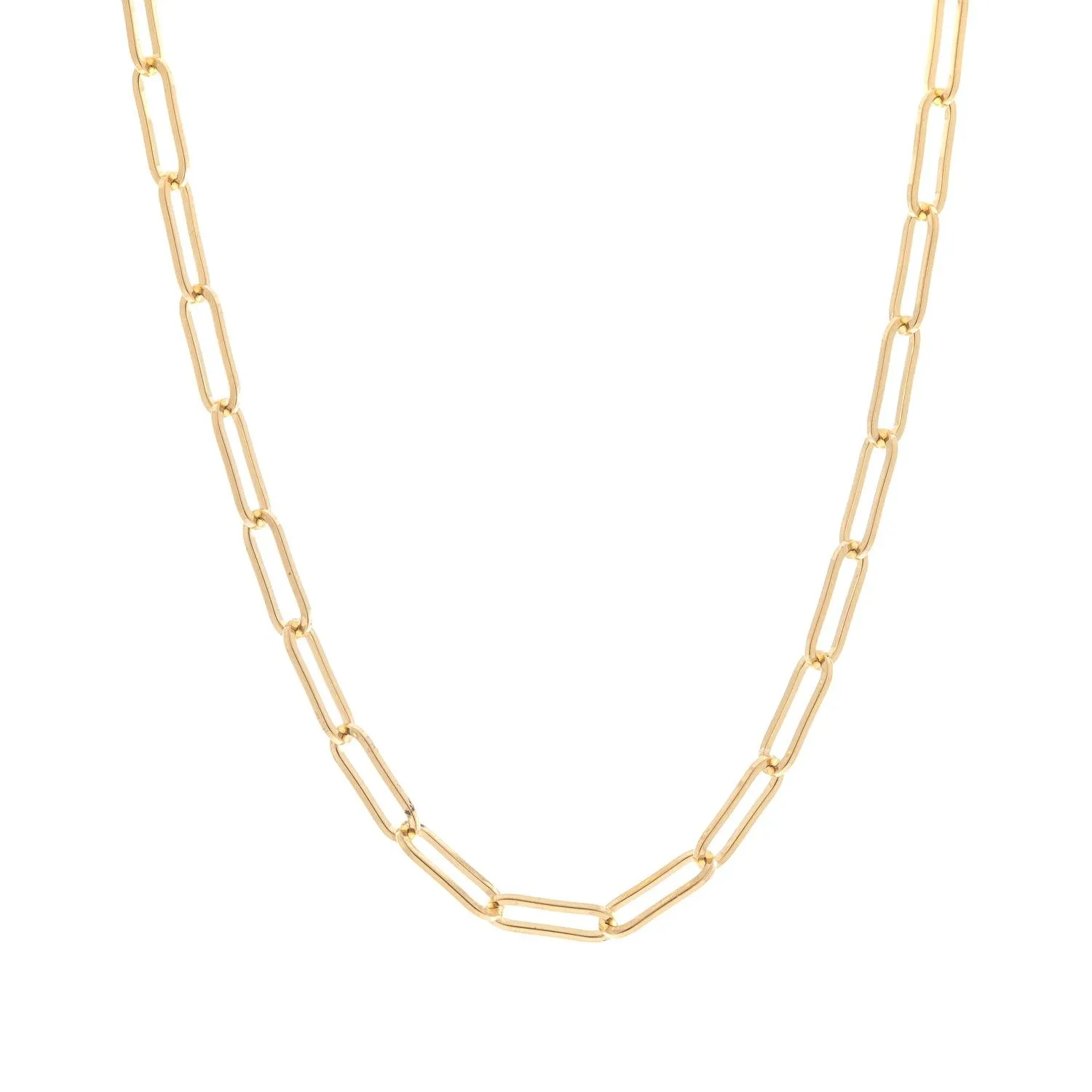 Paperclip 14k Gold Chain