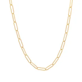 Paperclip 14k Gold Chain