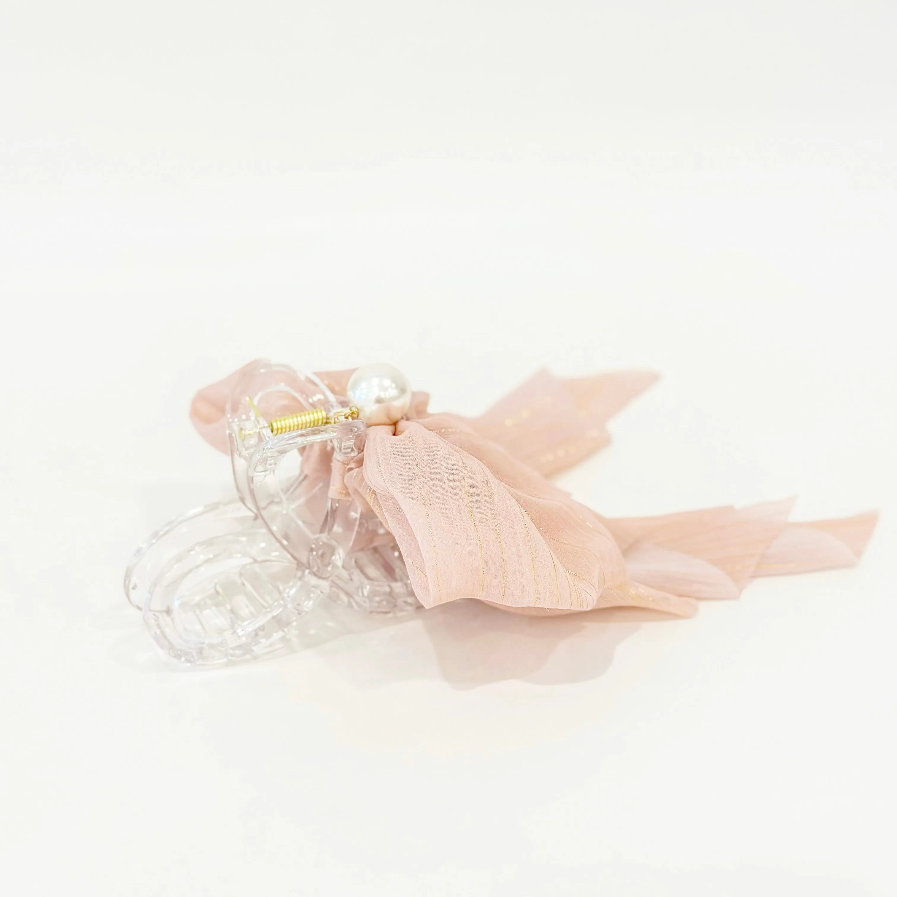 Pastel Vinca Ribbon Hair Claw