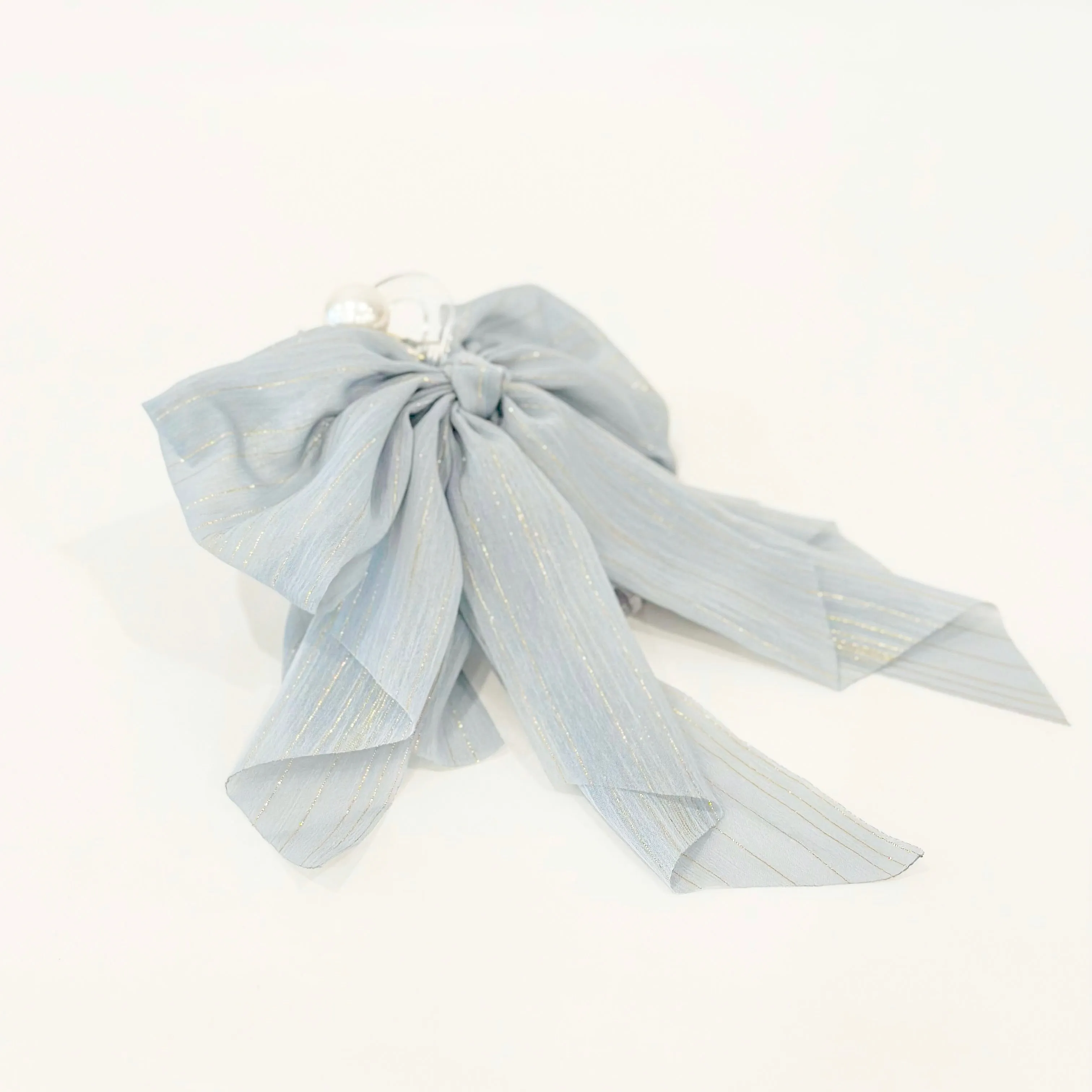 Pastel Vinca Ribbon Hair Claw