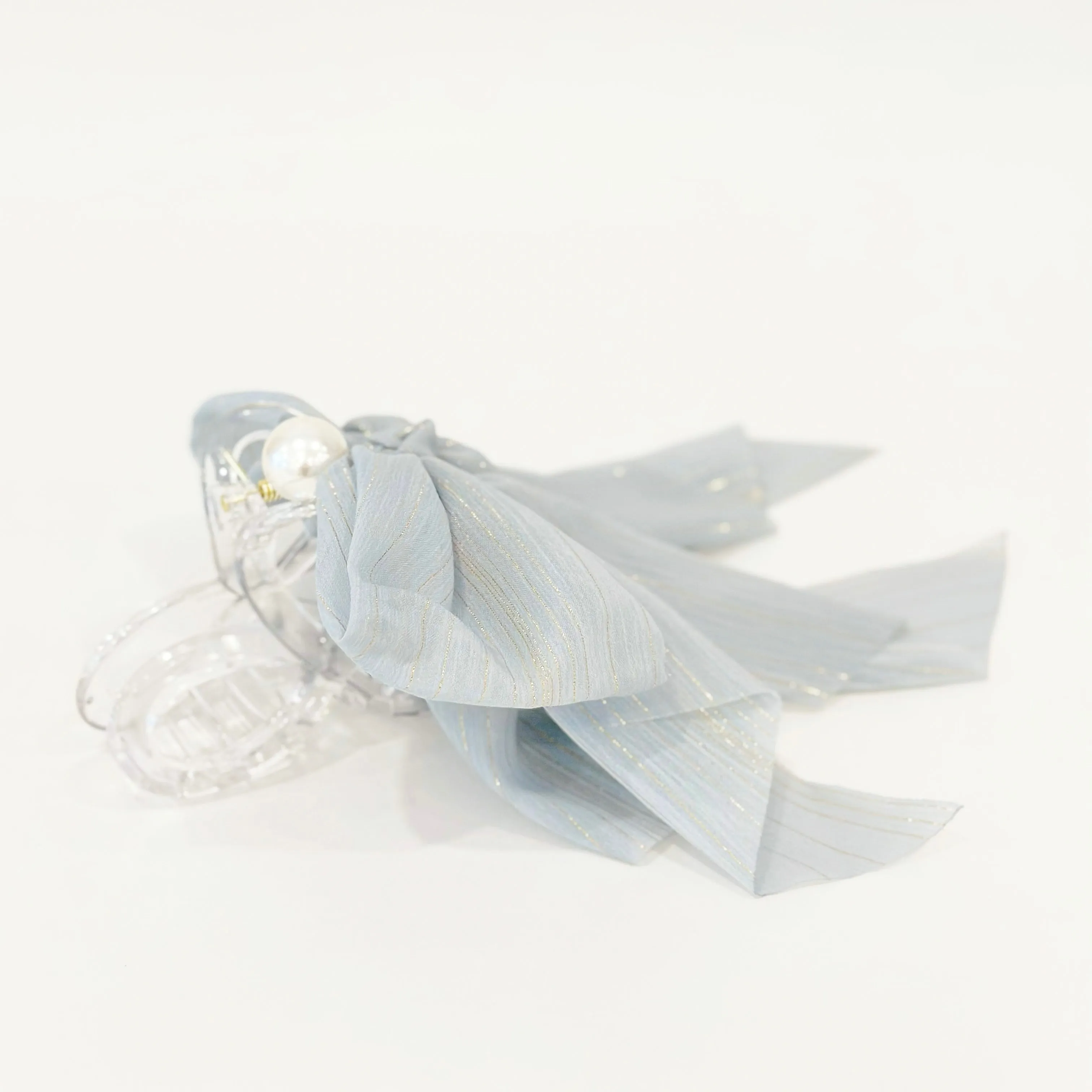 Pastel Vinca Ribbon Hair Claw