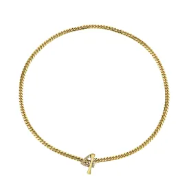 Pavé Diamond Mini Trillion Toggle Choker