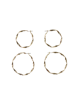 PCALLY Earrings - Gold Colour