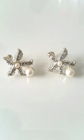 Pearl Sea Star Earrings