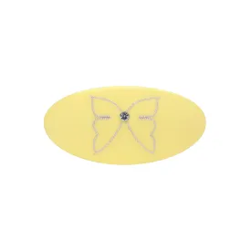 Ponytail Barrette in Lemon Drop
