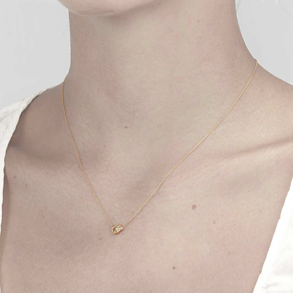 Pyramid Raw Diamond Pendant