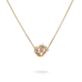 Pyramid Raw Diamond Pendant