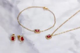 Red rosetta set