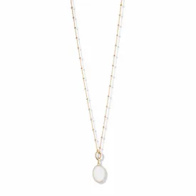 Reversible Mother of Pearl Necklace