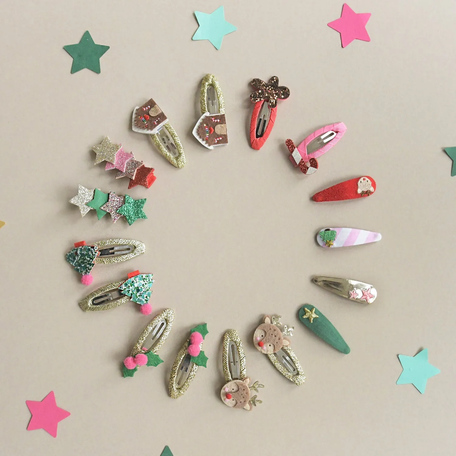 Rockahula Kids- Jolly Embroidered Clips
