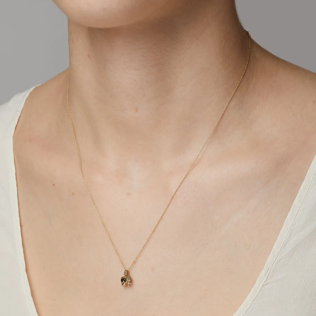 Rose Cut Diamond Cluster Pendant