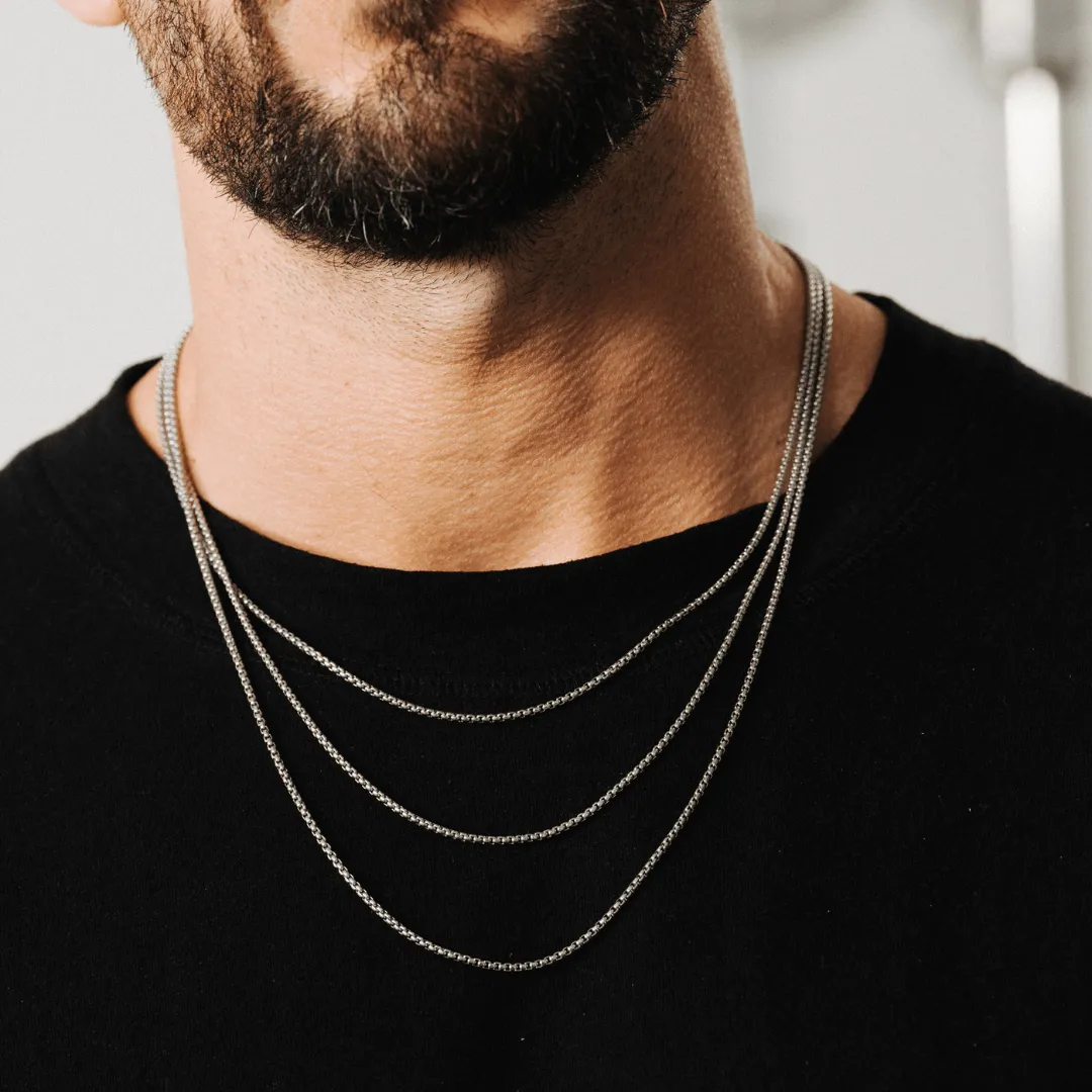 Round Box Chain (Silver) 2mm
